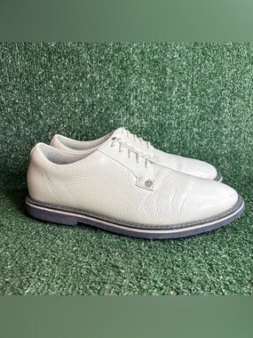 G/Fore Gallivanter Leather Golf Shoes White Gray Sole G4MC0EF01 Size 11